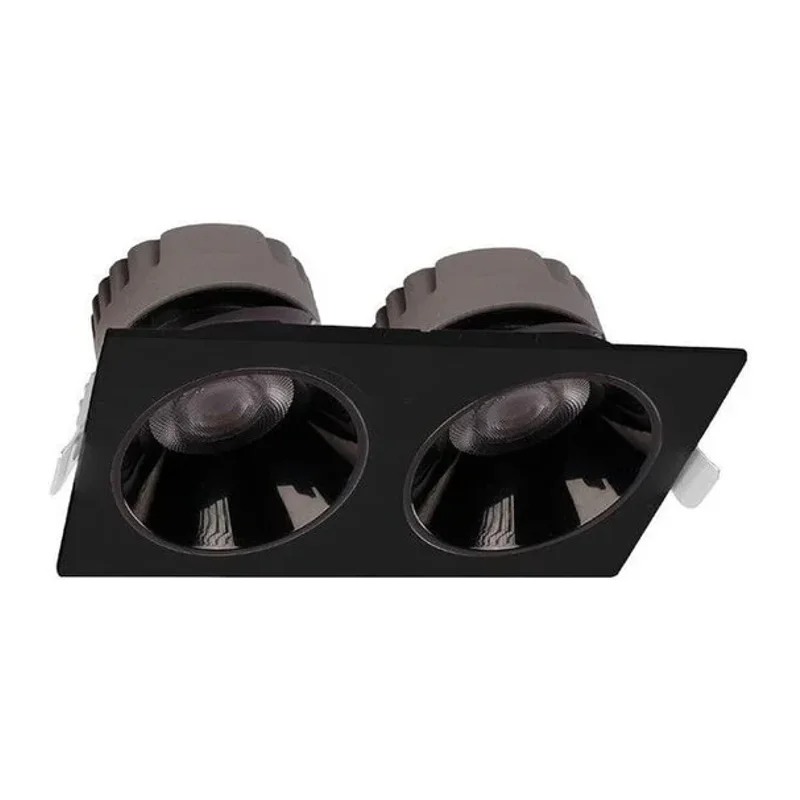 ACK 2x10W İkili Siyah Led Spot Sıva Altı AD10-01611