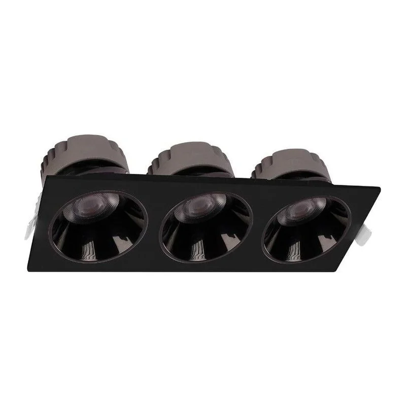 ACK 3'lü 10W 4000K Siyah Led Spot Sıva Altı AD10-01711