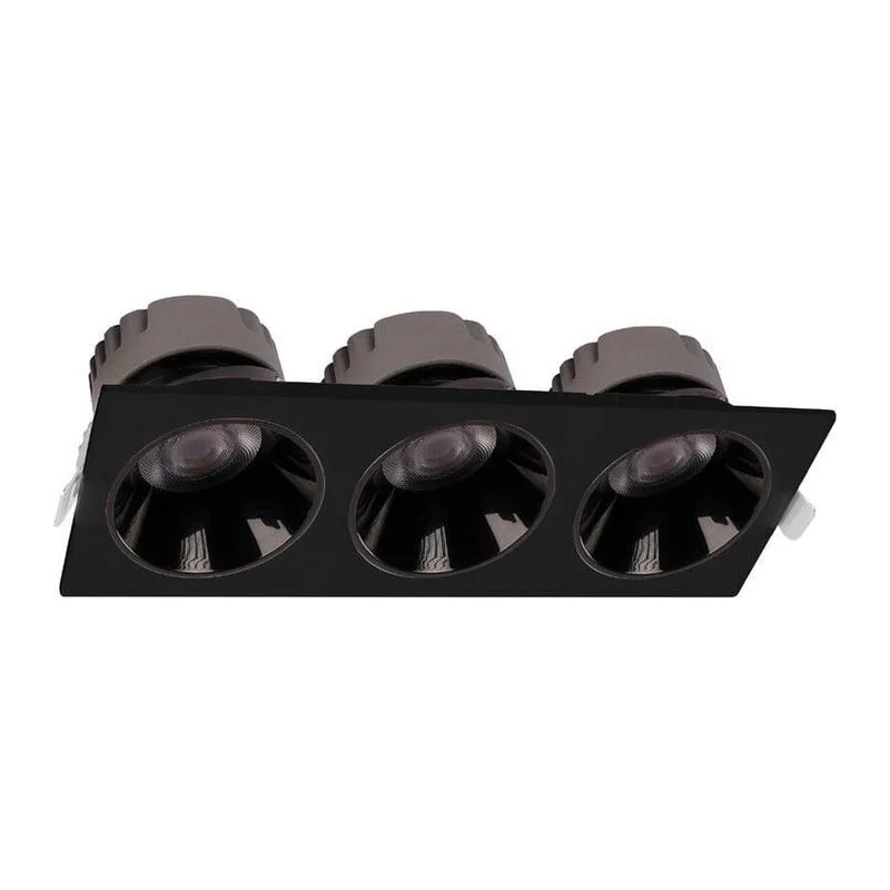 ACK 3'lü 18W 3000K Siyah Led Spot Sıva Altı AD10-02701