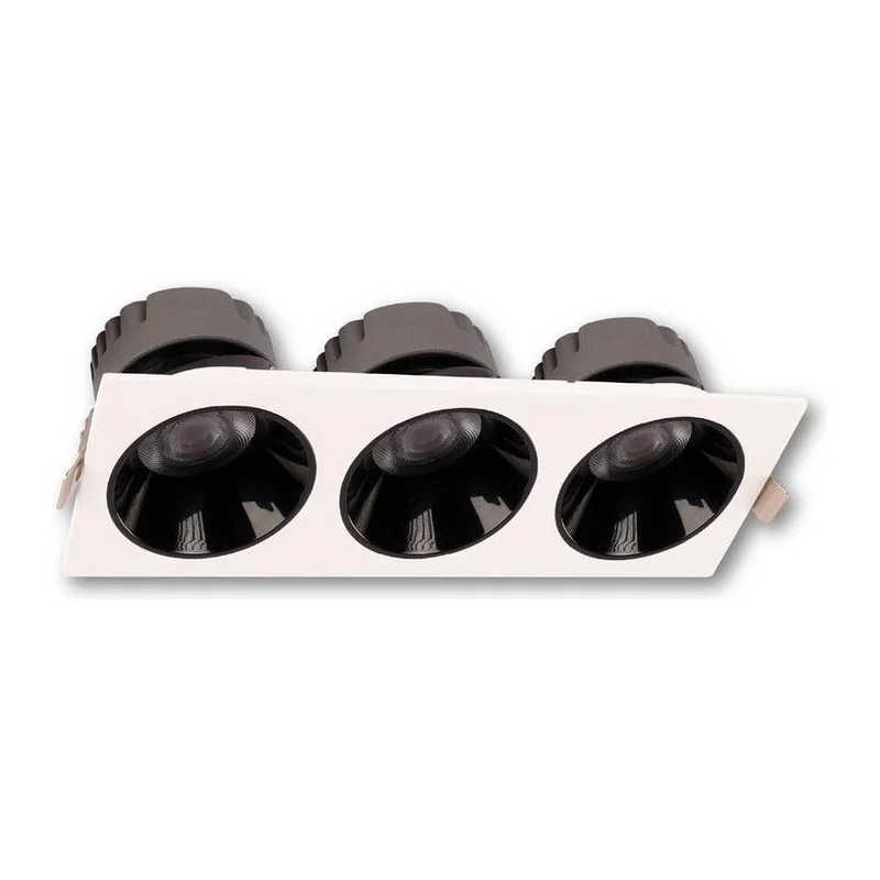 ACK 3'lü 18W 6500K Beyaz Led Spot Sıva Altı AD10-02730