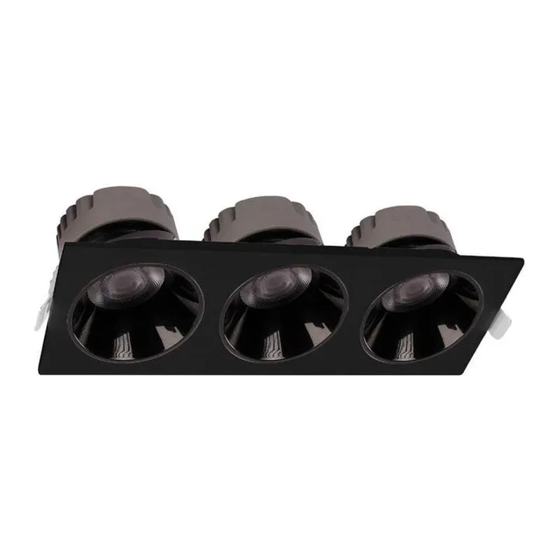 ACK 3x10W Üçlü Siyah Led Spot Sıva Altı AD10-01701