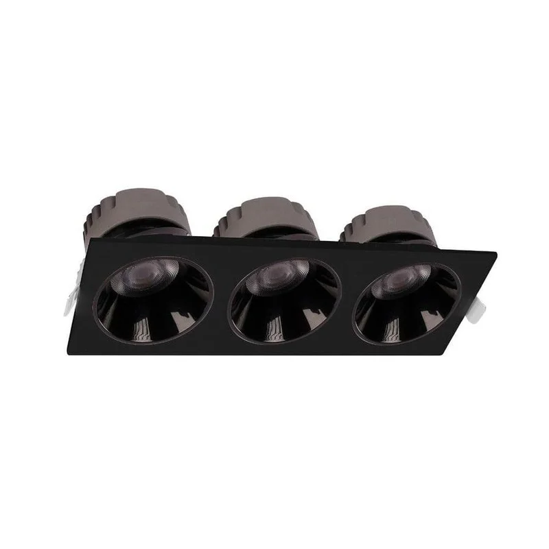 ACK 3x18W Üçlü Siyah Led Spot Sıva Altı AD10-02711