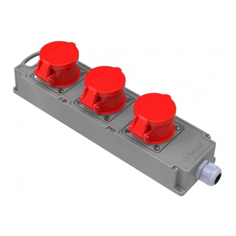 Bemis BG4-1016-1616 CEE Norm IP44 5/16A 380V 3 Adet Tribox Grup Priz