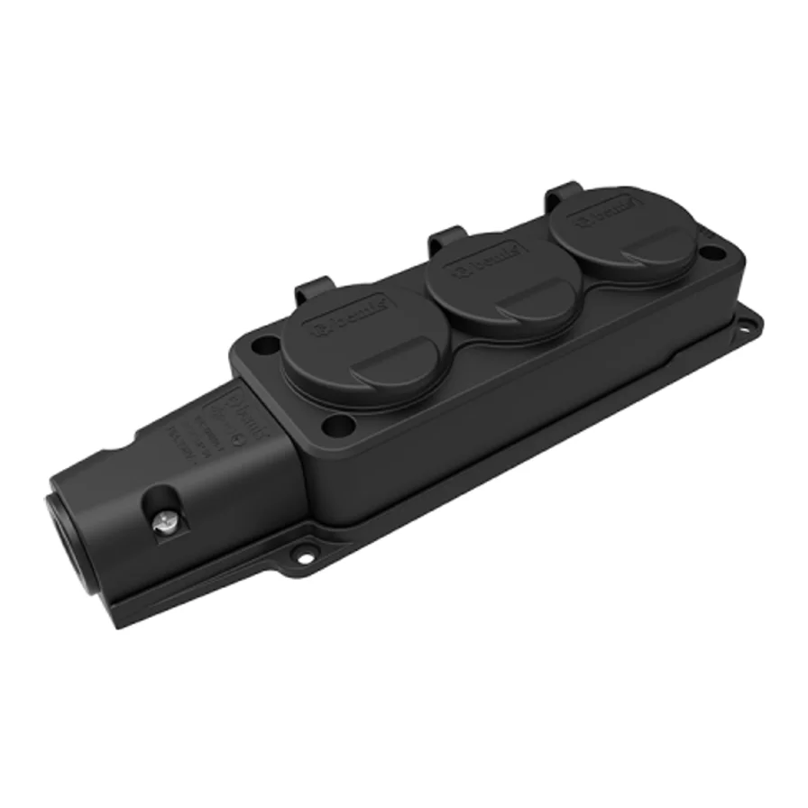 BEMİS ÜÇLÜ GRUP PRİZ 220V 16A KAUÇUK
