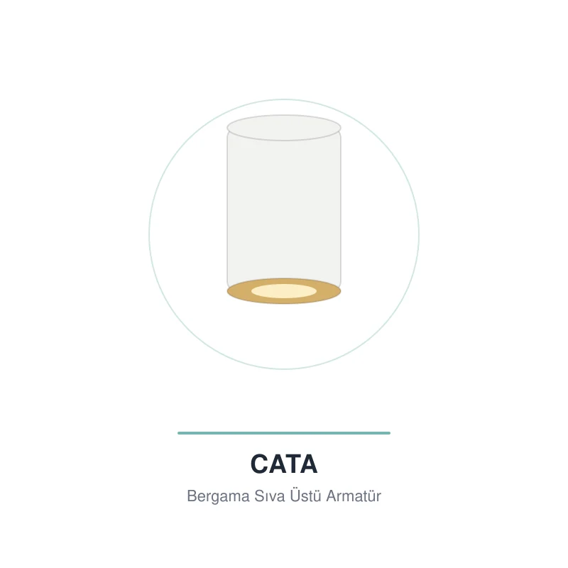 Cata Bergama Beyaz - Platin Dekoratif Armatürü CT-5420B