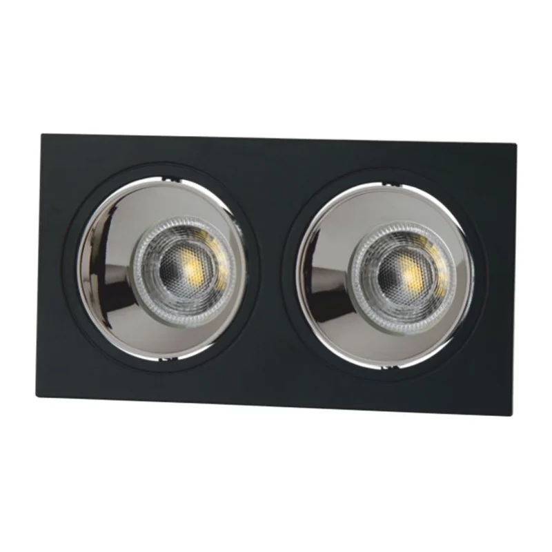 Cata Jaguar 2'li Siyah Platin Dekoratif Spot CT-5054