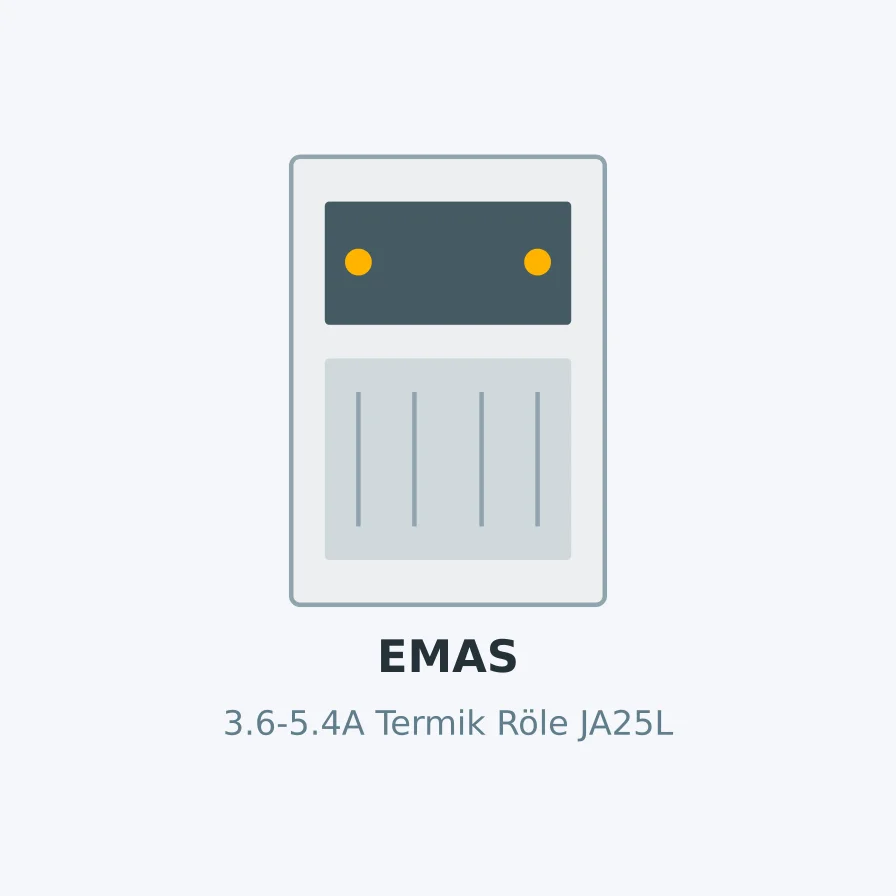 Emas 3.6-5.4A Termik Röle JA25L