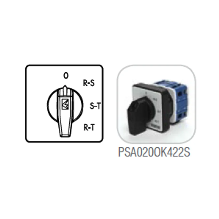 Emas 4 Poz Voltmetre Komütatörü 20A Faz-faz Voltmetre PSK11 PSA0200K422S
