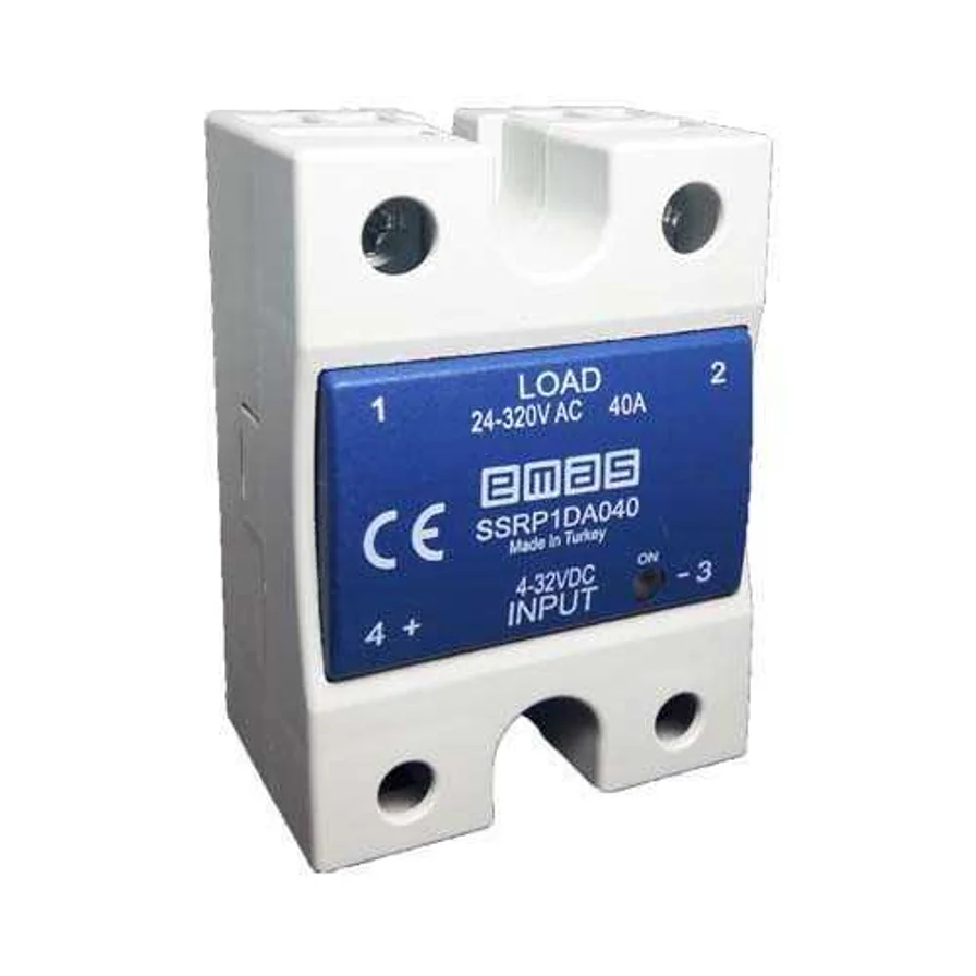 Emas 50A Solid State Röle Input 4-32vdc, Output 50-640VAC SSRP1DC050