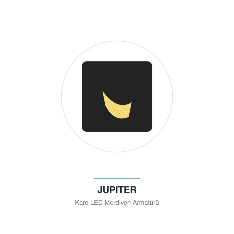 Jupiter LW588 LED Merdiven Armatürü Kare