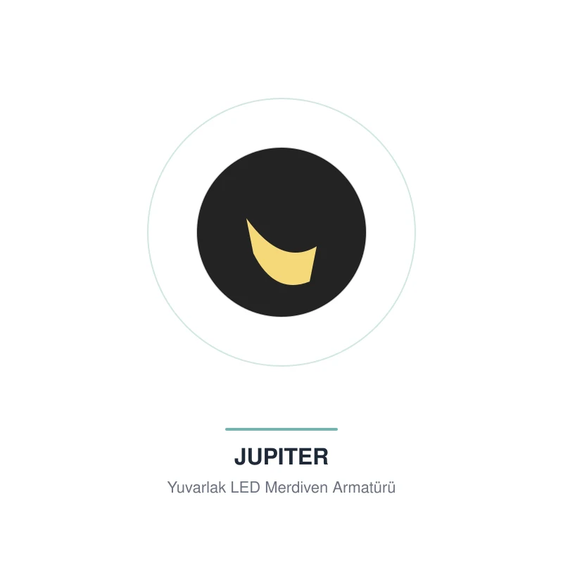 Jupiter LW589 LED Merdiven Armatürü Yuvarlak