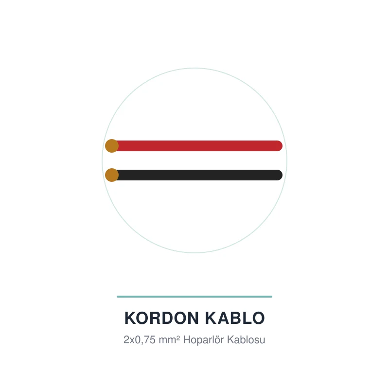 Kordon Bakır Kablo 2x0,75 mm²