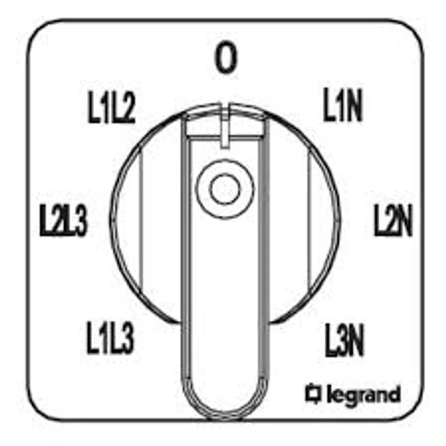 Legrand 10A Voltmetre Komütatörü 7 Pozlu