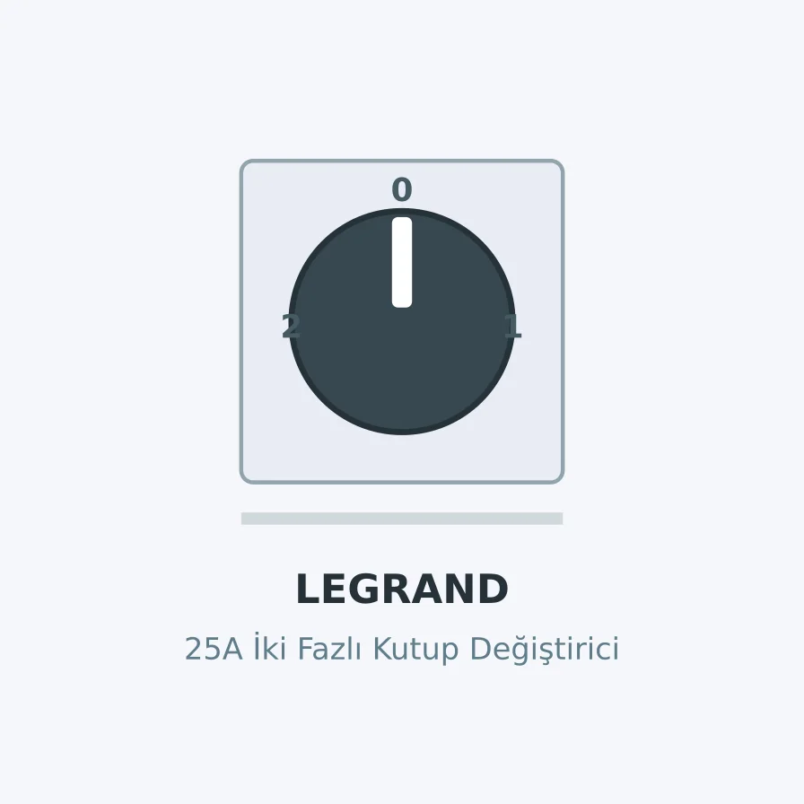 Legrand 25A İki Fazlı Kutup Değiştirici 1-0-2