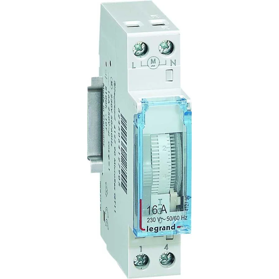 Legrand Günlük Programlı Dikey Analog Kadran 100 Saatlik Rezervli Zaman Saati