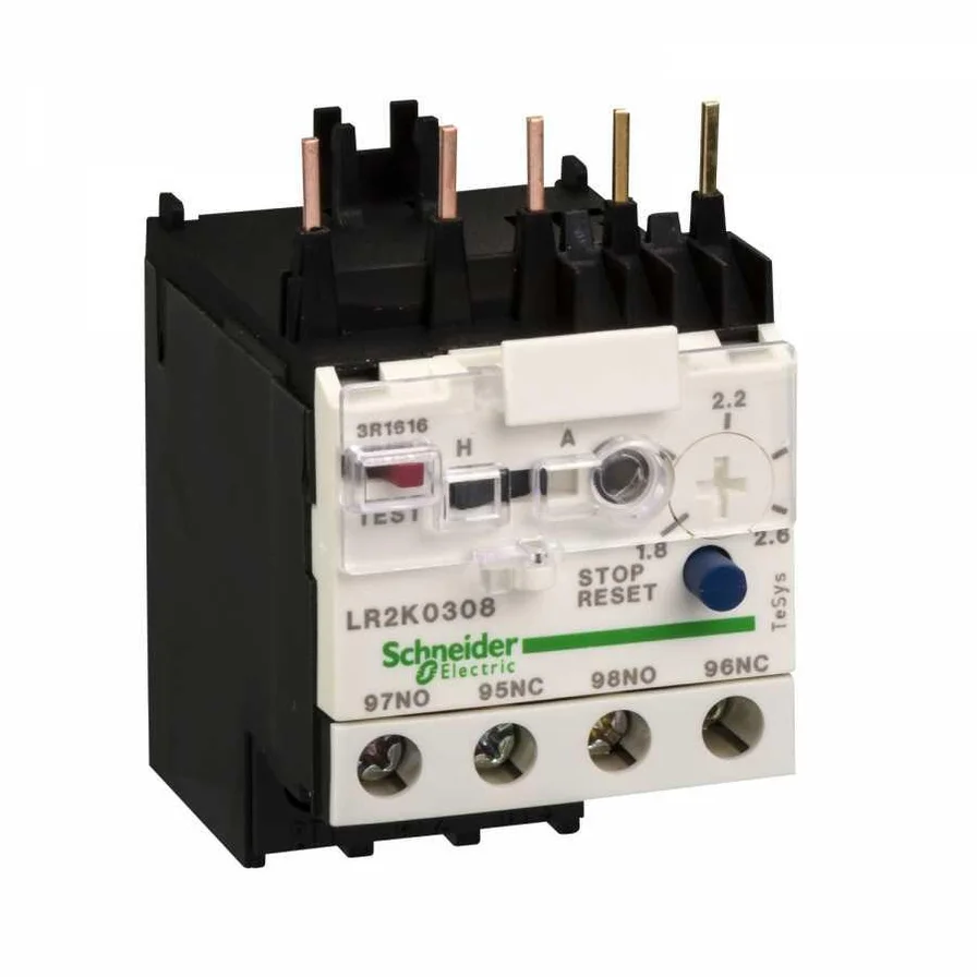 Schneider Electric 1.8-2.6A K.serisi Kontaktörlerin Altına Direkt Monte Termik Role