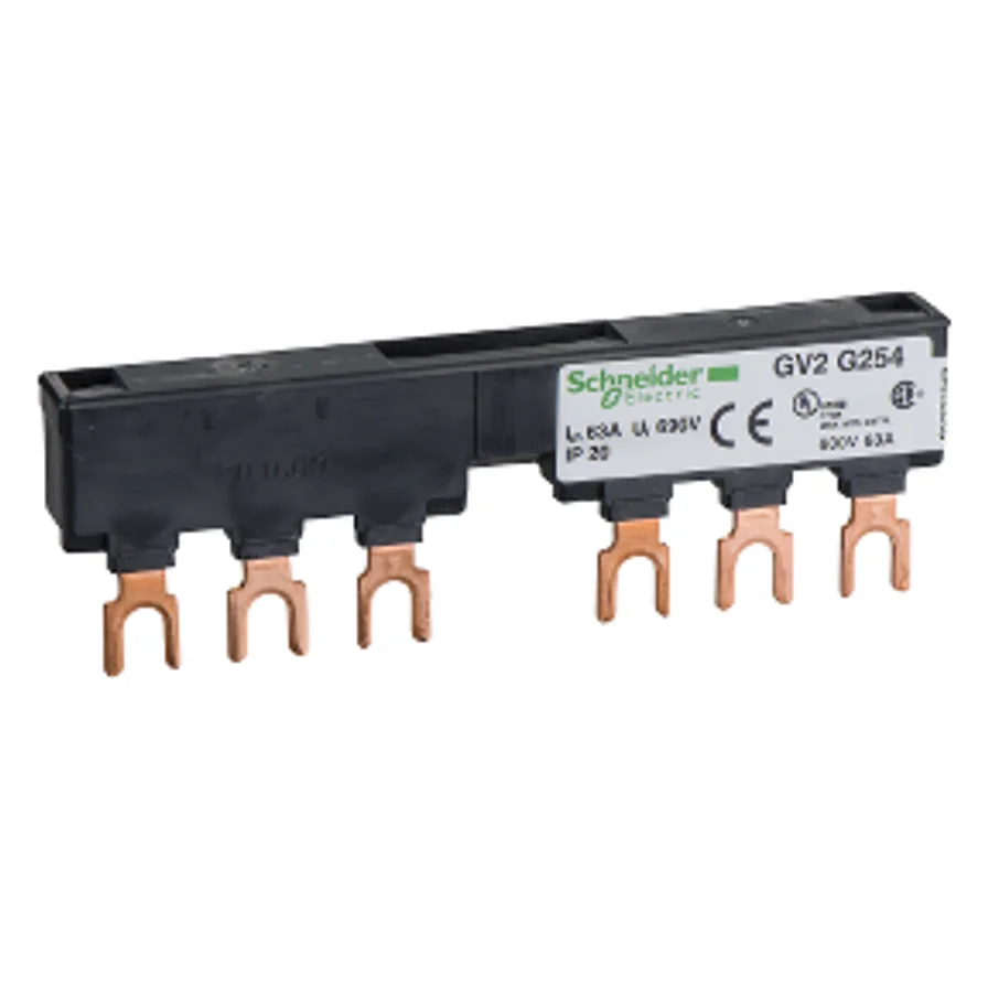 Schneider Electric 2 Adet GV2 Besleme için Besleme Barası 3 Kutuplu 54MM Adım Genişliği