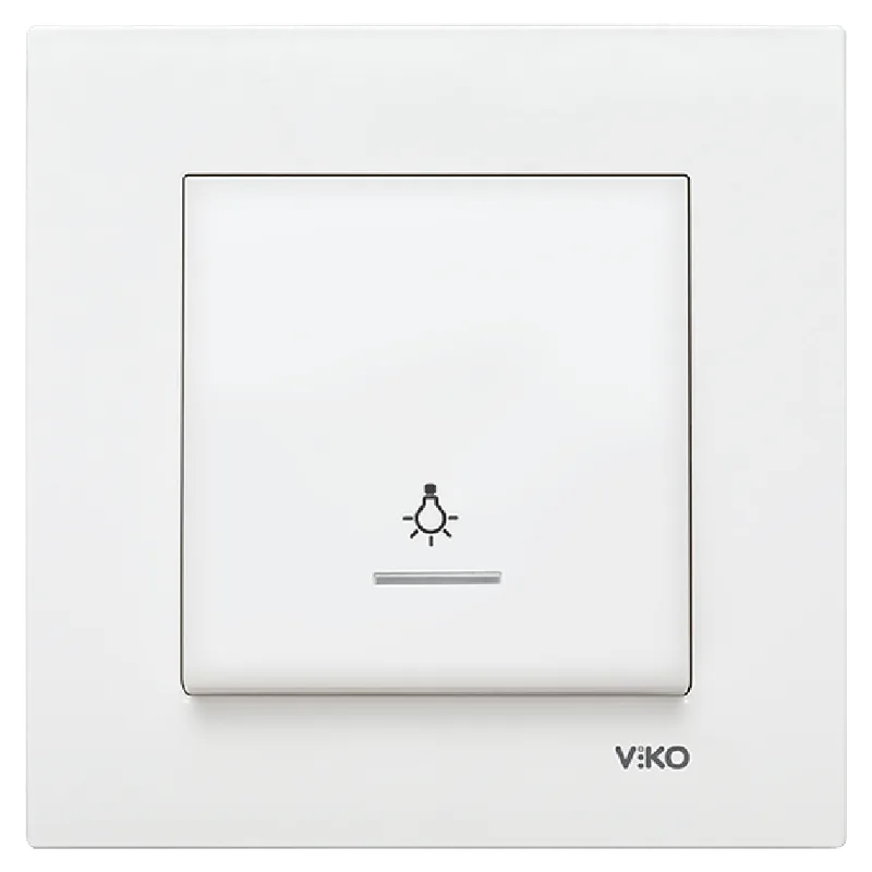 Viko Karre Işıklı Light Anahtarı Beyaz 90967014