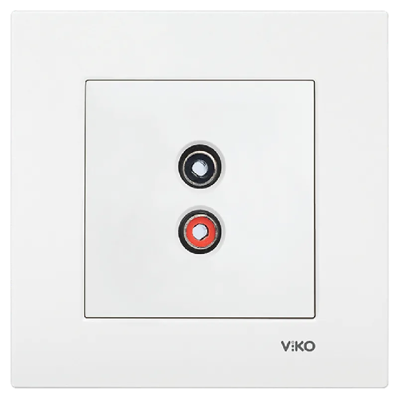 Viko Karre Müzik Yayın Hoparlör Prizi Beyaz 90967037