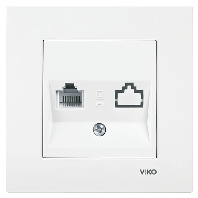 Viko Karre Numeris Telefon Prizi Beyaz RJ11 90967013