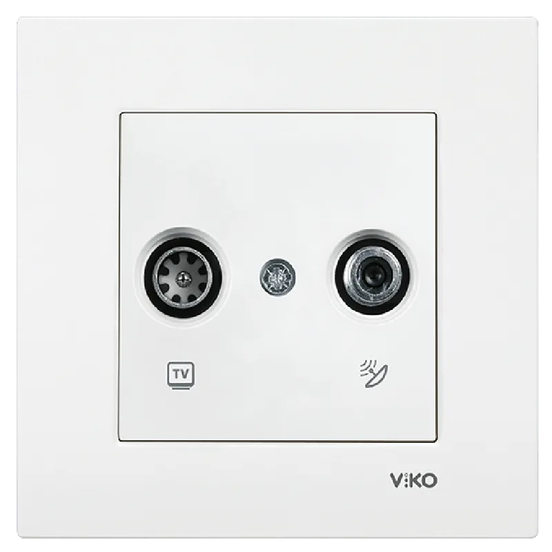 Viko Karre Uydu Prizi TV-SAT Beyaz 90967085