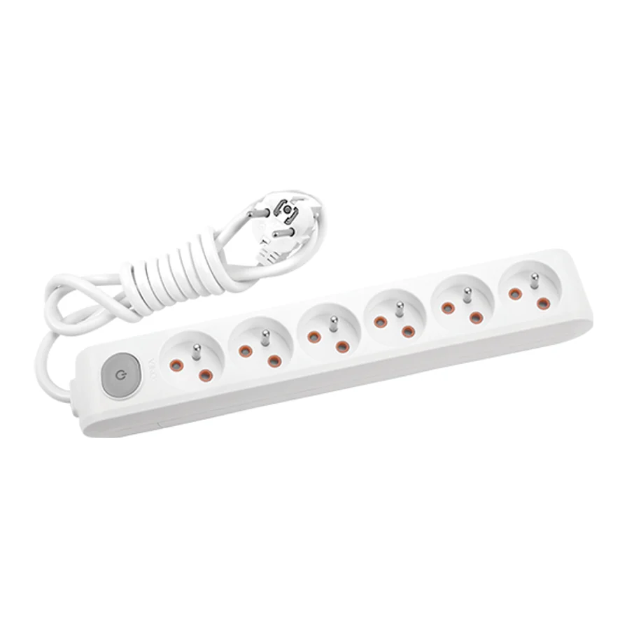 Viko Multilet Altılı Priz Anahtarlı 2 Metre Kablolu Topraklı Klemensli